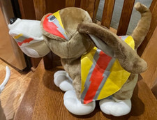 Vintage 1991 Tonka Plush Dog Pooch Patrol Transforms Cape Super Hero 14 Yellow