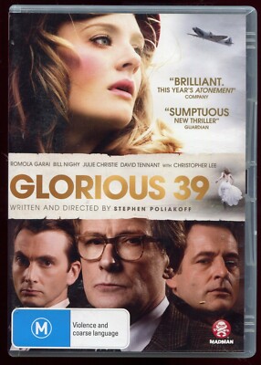 Glorious 39 R4 DVD  UK Drama Romola Garai