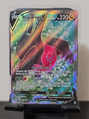 Regidrago V 183/195 SWSH Silver Tempest Full Art Holo Pokemon Card | eBay