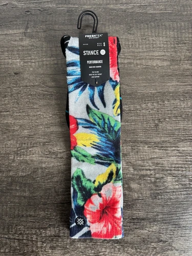 Stance Performance Snow Mid Cushion OTC Socks Mai Kai Mens Small Size 3-5.5