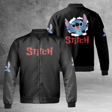 Stitch Cracking Love Lilo And Stitch Cartoon Father's Day Gift Jacket