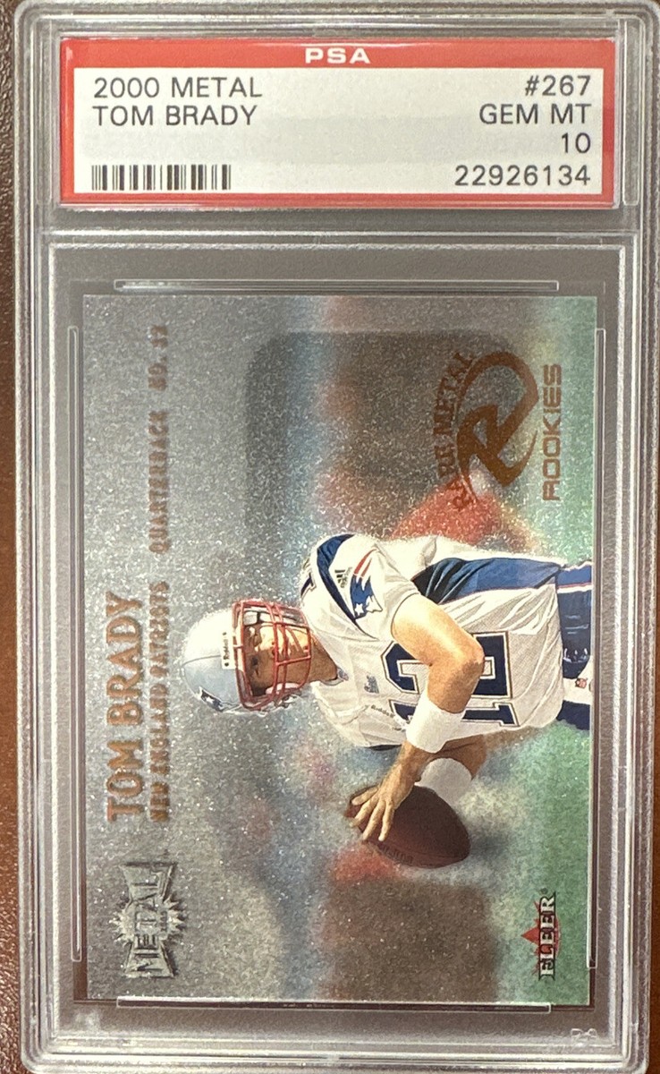 2000 Fleer RARE METAL #267 TOM BRADY ROOKIE PSA 10 GEM MINT RC