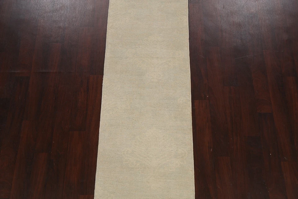 Muted Antique Style Gabbeh Kashkoli Oriental Runner Rug Hand-knotted 3x10 Carpet - Image 3 of 4