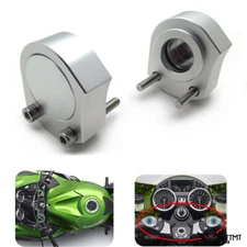 CNC Handlebar Handle Mount Clamps Riser For KAWASAKI ZX-14R/ZZR1400 2006-2018