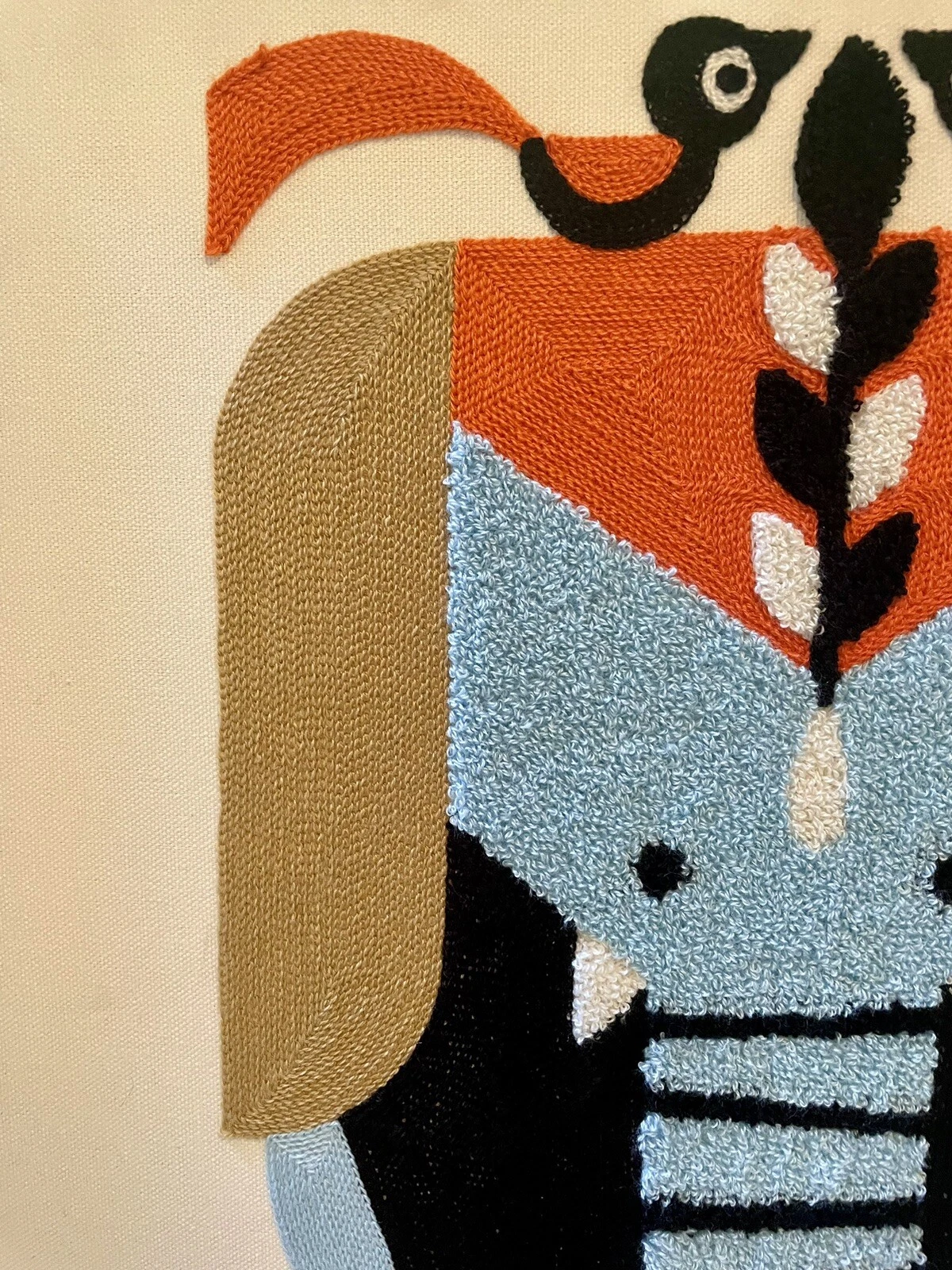 エレファントクルーエル 刺繍 フレーム ウォールハンギング - 画像4/8
