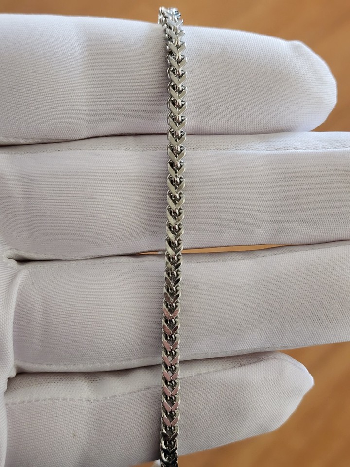 Stainless Steel Gold Plated Franco Chain Necklace 3.5mm Hip Hop Jewelry ...