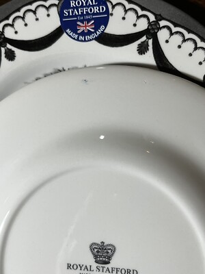 2 Royal Stafford Plates Halloween Wicked Witch Coven Cauldron