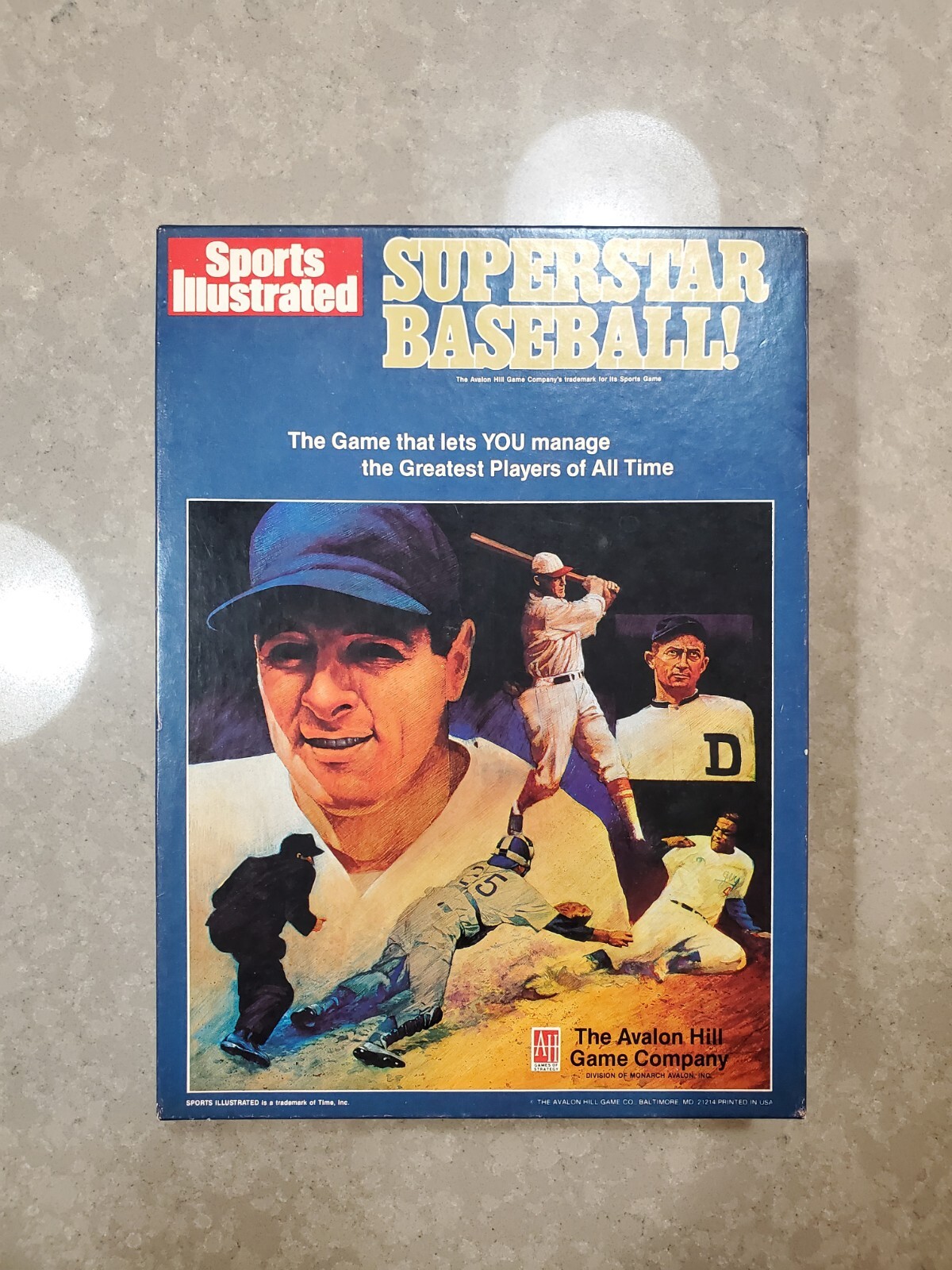 RARE Avalon Hill Sports Illustrated 1978 Superstar Baseball Board Game
