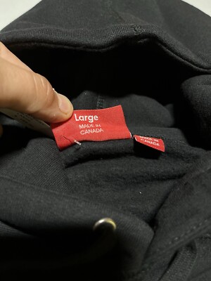 Supreme Gonz Logo Hooded Sweatshirt Black Size Large NWT DEADSTOCK