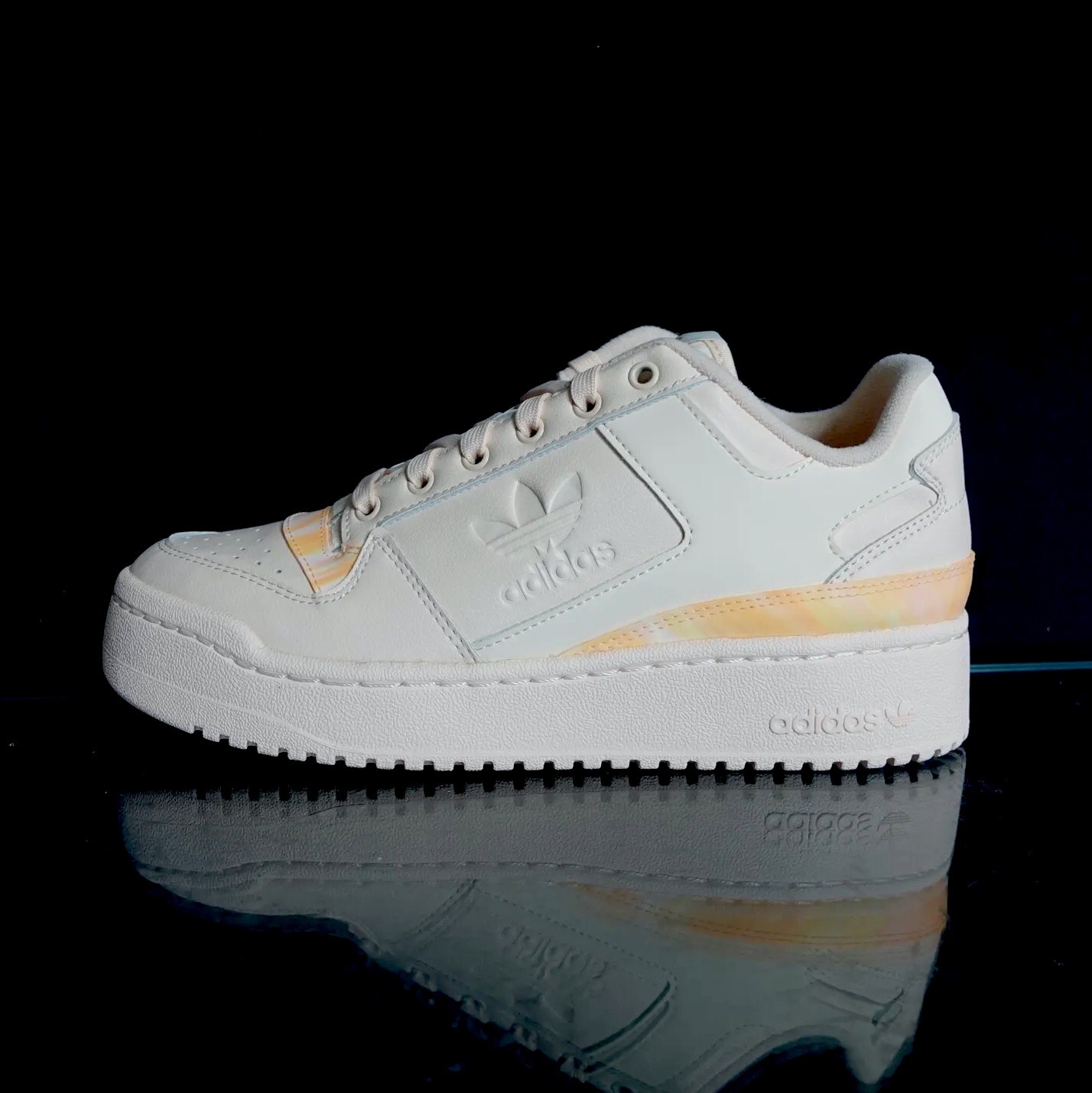 Adidas Originals Forum Выделяет ее веганские женские кроссовки 10-го размера розовой расцветкой #999