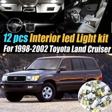 12pc Super White Interior Led Light Bulb Kit Pack For 98-02 Toyota Land Cruiser