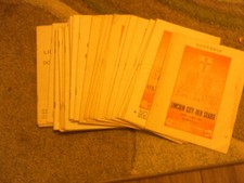 LINCOLN CITY HOME PROGRAMMES FROM THE 1960s - CHOOSE FROM THE LIST 