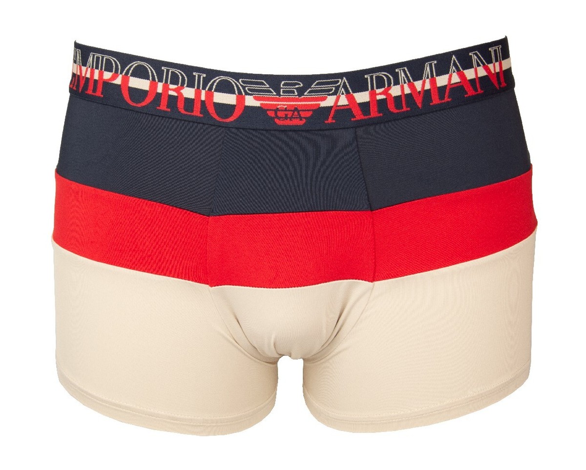 EMPORIO ARMANI Men's Boxer Shorts Visible Elastic with Logo