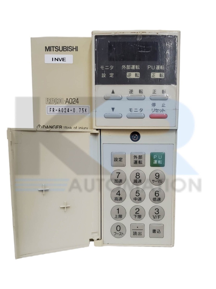 MITSUBISHI FR-A024-O.75KP インバーター Mitsubishi FR-A024-0.75K FREQROL-A024 Inverter Drive .75kW 3PH W