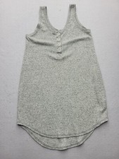 Chaser Women Dress Small Grey Tank Dress Sleeveless Short Polyester Blend Work
