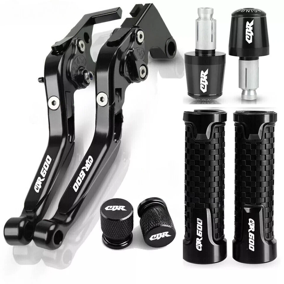 Black For HONDA CBR600 F2,F3,F4,F4i 1991-2007 Brake Clutch Levers Handlebar Grip Foto 2 de 4