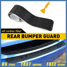 Carbon Fiber Rear Bumper Trunk Protector Trim Corner Sticker Car Accessories