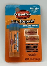 O'Keeffe's COOLING RELIEF UNFLAVORED CRACKED LIP REPAIR BALM 1 Pack Of 0.15 Oz.