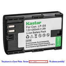 Kastar Battery Super Fast Charger for Canon LP-E6  Canon EOS 7D SV Canon Grip