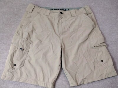 Denali Cargo Shorts Men 34 Tan Cotton Stretch Hiking Utility Casual Outdoor  Camp