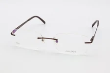 AIRLOCK LOVE UNITY 202 210 Coffee Brown 54-18-140 Rimless Frames Flex Hinge PT57