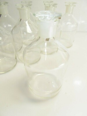 Schott 1000ml Apothekerglas Duran Glas Gefäß Erlemeier Kolben mit Deckel 
