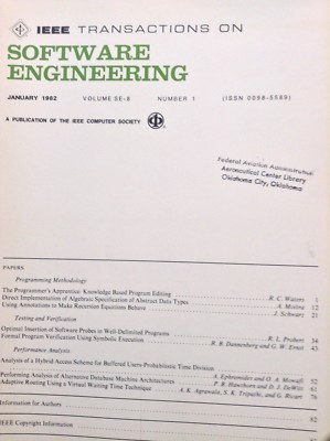 IEEE Software Engineering FAA Magazine Apprentice January 1982 051218nonrh