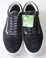 Vans Men's Old Skool Pig Suede Nine Iron Black Grey Skate shoes Size 8 NIB