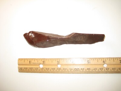 Old Ancient American Hand Rock Stone Cutting Tool Artifact Lava Volcano Dug