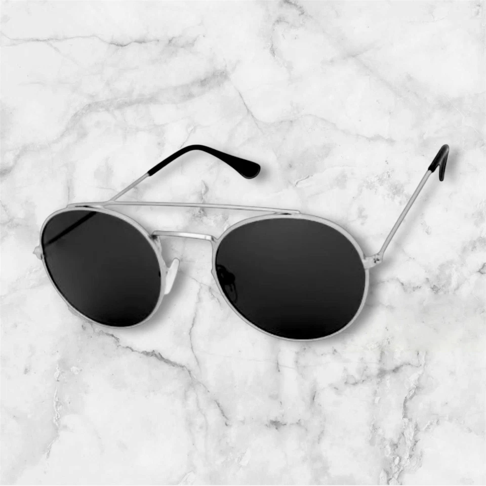 Kiss AB162 Double Bridge Unisex Adults Silver Sunglasses UV400 - Image 3 of 4