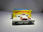 1960s Lesney Matchbox Series No 8 White Ford Mustang Original Box With Steering