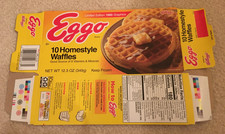 Kellogg’s Eggo Waffles Collectible Empty Box with Limited Edition 1985 Graphics