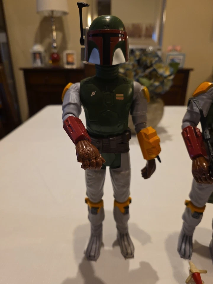 Star Wars 12" Inch Series (2) Boba Fett Figures w/accessories 1979 Kenner - Image 2 of 4