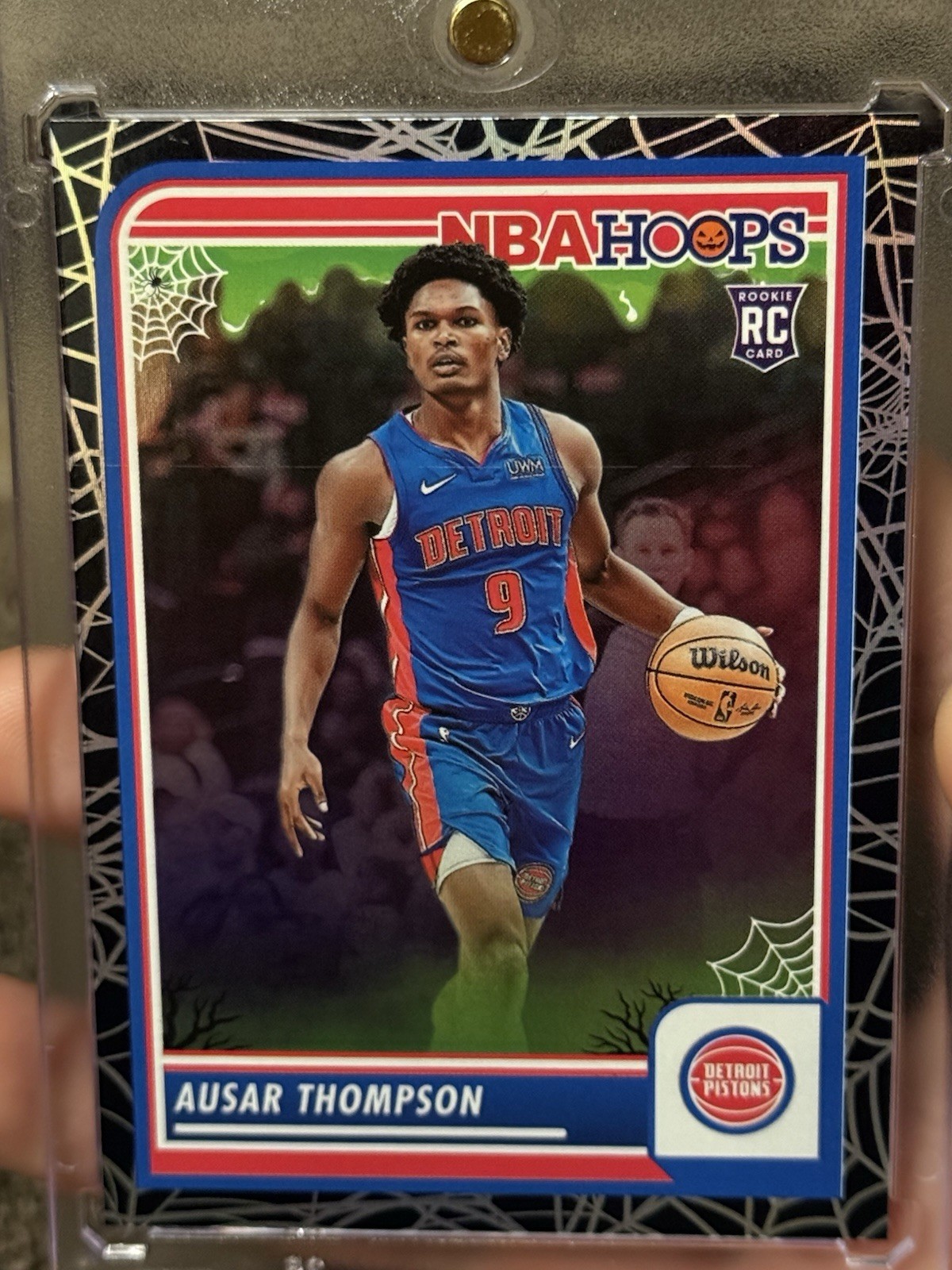 2023-24 Panini Haunted Hoops - Ausar Thompson #100 Holo Webs (RC)