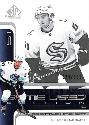2022-23 UD SP Game Used Shane Wright Game Used Edition Rookie /999 RC #R-42