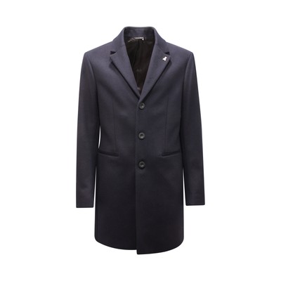 4335AP cappotto uomo PATRIZIA PEPE man wool coat blue navy UK