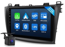 CAM+9 inch Android Auto 13 Apple CarPlay Car Stereo Head Unit for Mazda3 2010-13
