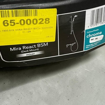 Mira React BSM Thermostat Bad Dusche Mischbatterie Deckmontage chrom 1.1900.019
