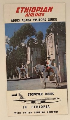 Ethiopian Airlines Vintage Brochure Addis Ababa Brochure