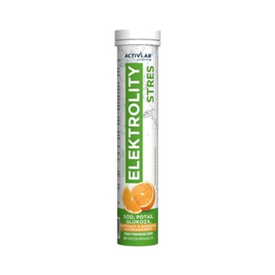 5903260909609 ACTIVLAB Elektrolity Stres Smak pomarańczowy (tuba/20 tab.) Suplem