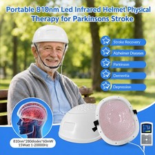 Casco de terapia cerebral por infrarrojos de 810 nm con 280 diodos para el Parkinson y el ictus