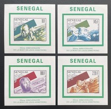 Senegal 1991 Mi. 1146-1149 Luxury Rehearsal Block Louis Armstrong Jazz Music