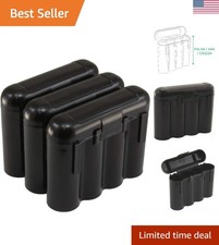 Secure Your Batteries: 3-Pack Black Storage Cases for AA, AAA  CR123A Batteries