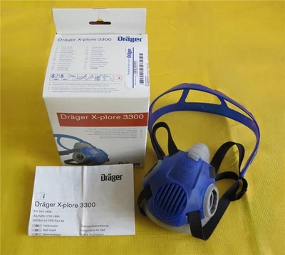 Dräger X-plore 3300 Atemschutz Halbmaske Gr. M - OVP - EN 140 - TPE nur Maske - Bild 1 von 4