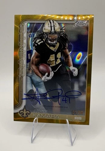 2025 Topps Chrome Alvin Kamara Chrome Autographs (RAW)