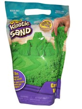 Arena Cinética La Original Fluyendo Mágica Moldeable Juego Sensorial Arena, Verde 2 Lb