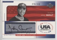 2004 USA Baseball 25-Year Anniversary Signatures Black Ink Jody Gerut Auto 2r8