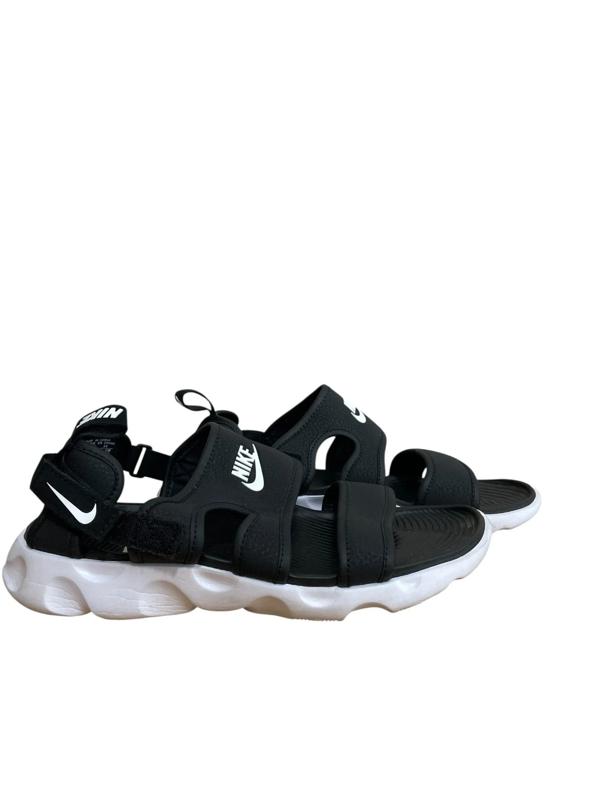 Scarpe sandali Nike da donna taglia 8 Owaysis Spell Out Swoosh nere CK9283 002