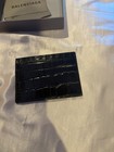 Balenciaga Black Crocodile Pattern Logo Card Wallet Credit Card Holder Women — photo 2