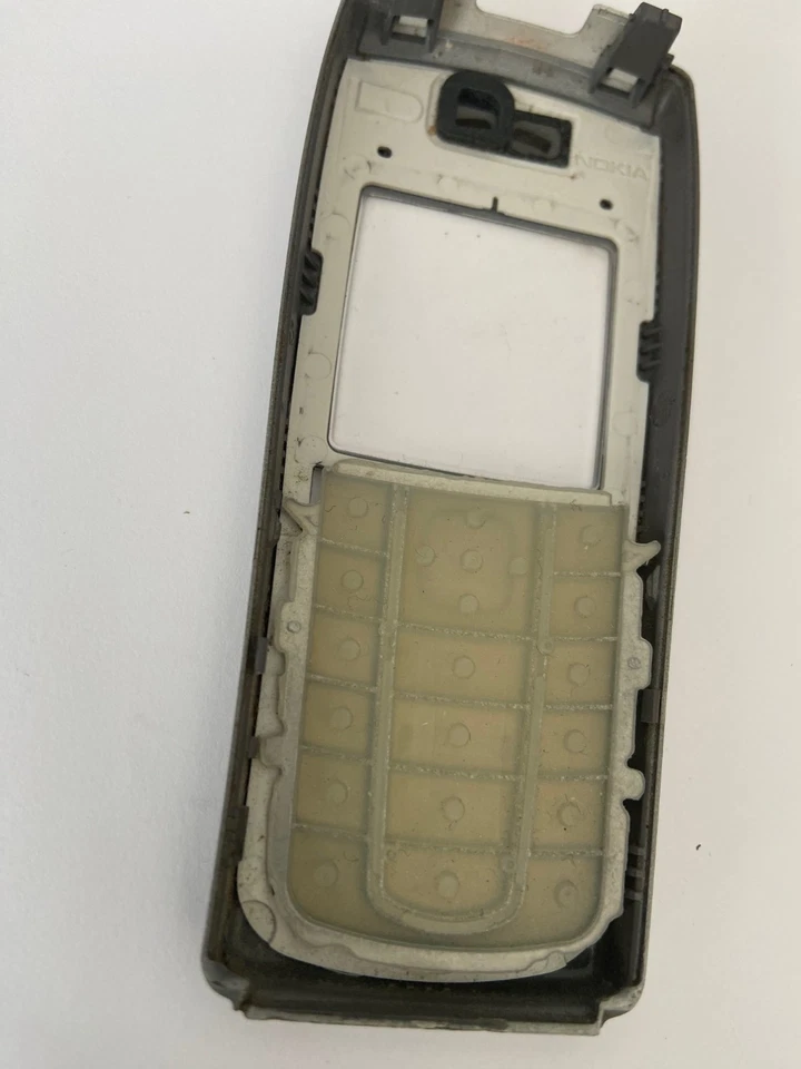 Funda Carcasa Frontal Nokia 6230, 6230i Original Repuesto Plateada Buen Estado Foto 3 de 3